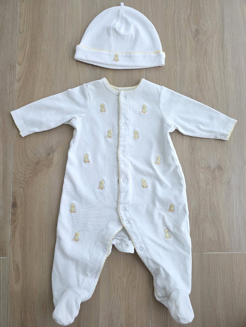 Little Me Baby Duck Footie Set 🐥 Includes Matching Hat | 6M
